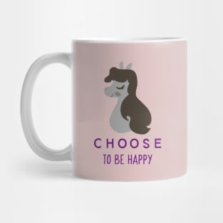 Choose To Be Happy Horse Mug